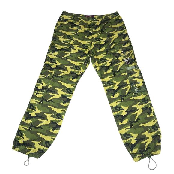Vintage Y2k Rocawear Military Camo Cargo Pants 38x34 - Picture 1 of 10